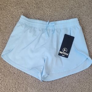 90 Degree By Reflex Sky Blue Athletic Shorts